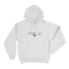 Ayliva Moonlit Cat And Stars Unisex Hoodie White